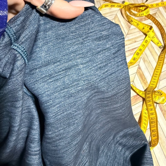 Lululemon Forme Pant Sz 6 Yoga Straight Leg W59595 Blue Black Mid Rise Dance Gym - Picture 11 of 12